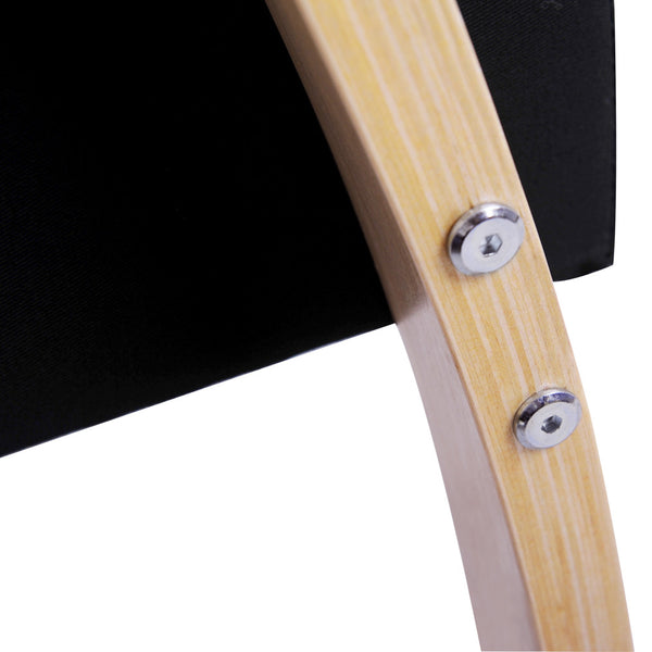 Birch Plywood Fabric Sofa Arm Chair Black