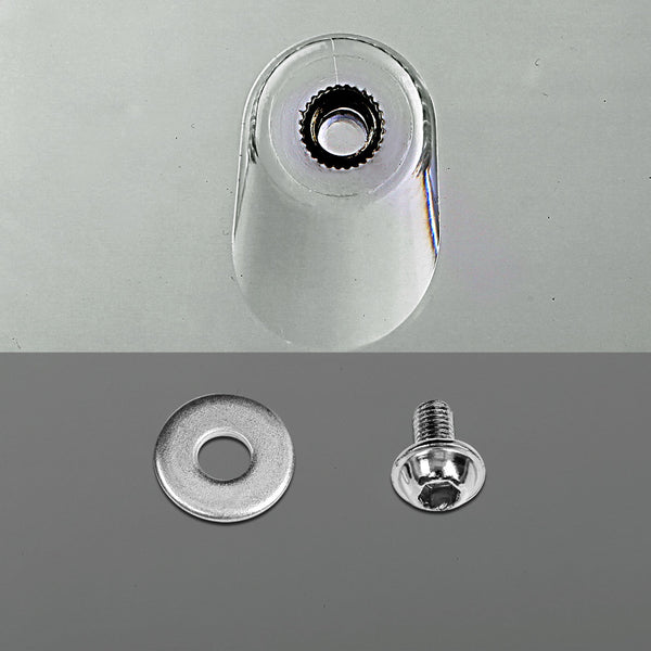 Set of 4 Replica Eames Dining Chairs - Transparent