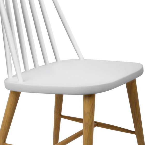 Set of 2 Windsor Replica Dining Chairs - White