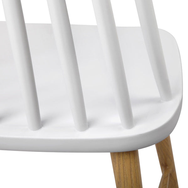 Set of 2 Windsor Replica Dining Chairs - White