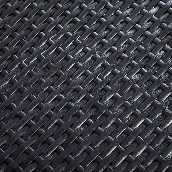 11 pcs Black Wicker Rattan 10 Seater Outdoor Dining Set Grey