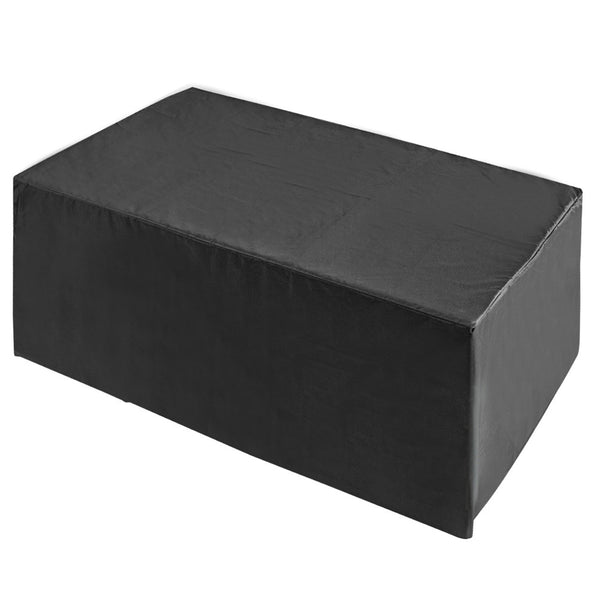 11 pcs Black Wicker Rattan 10 Seater Outdoor Dining Set Grey