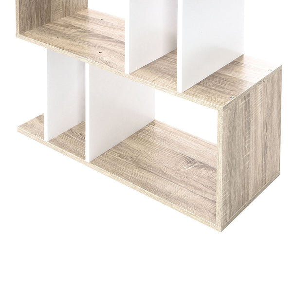 5 Tier Display/Book/Storage Shelf Unit White Brown
