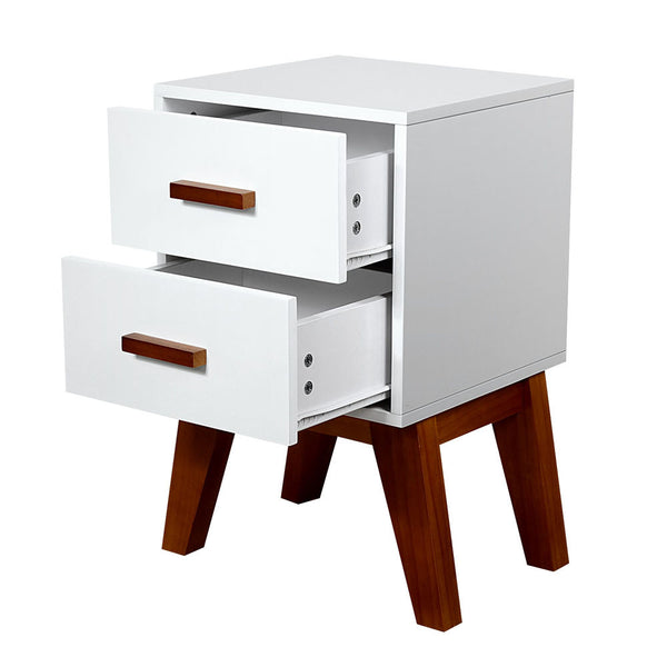 Scandinavian Bedside Table Matt White