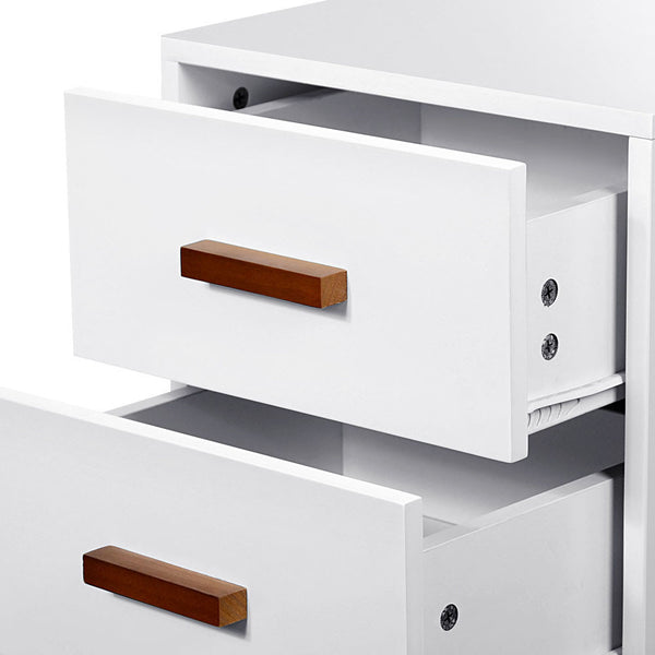 Scandinavian Bedside Table Matt White