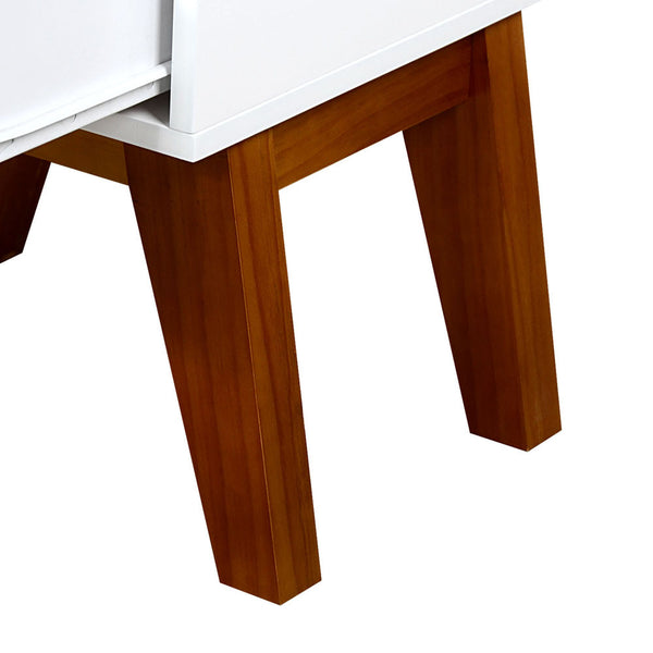 Scandinavian Bedside Table Matt White