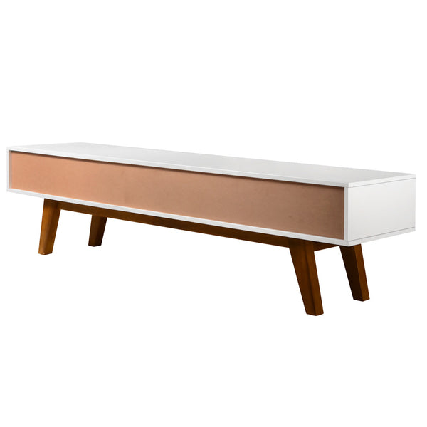 2 Drawers TV Stand Entertainment Unit Matt White