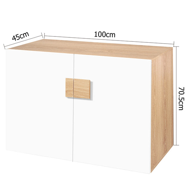 Buffet Sideboard Storage Table Cabinet White