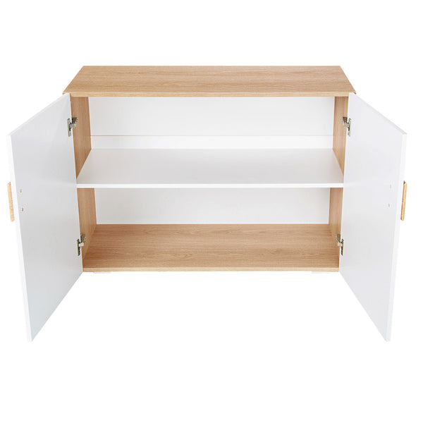 Buffet Sideboard Storage Table Cabinet White
