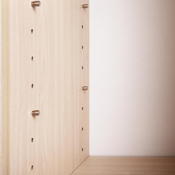 2 Doors Shoe Cabinet Storage Cupboard - Natural Timber