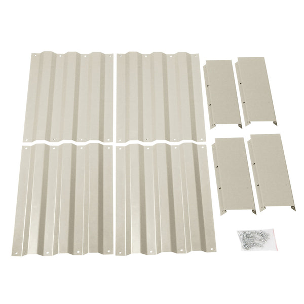 Galvanised Raised Garden Bed 55 x 55cm Cream