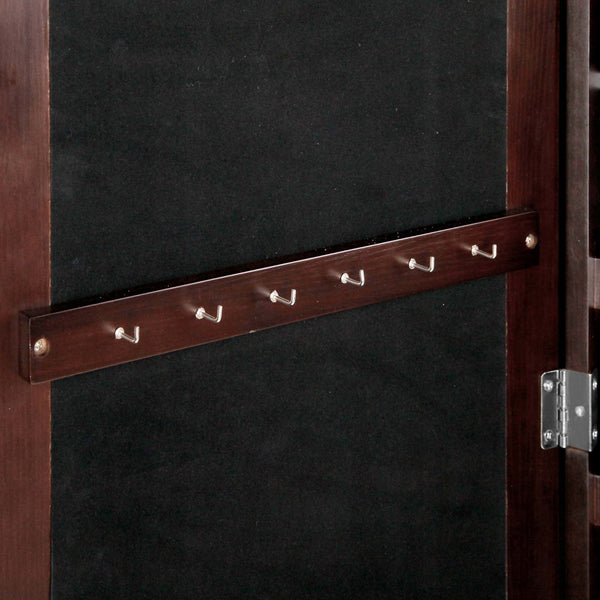 Jewellery Cabinet w/ Mirror Walnut