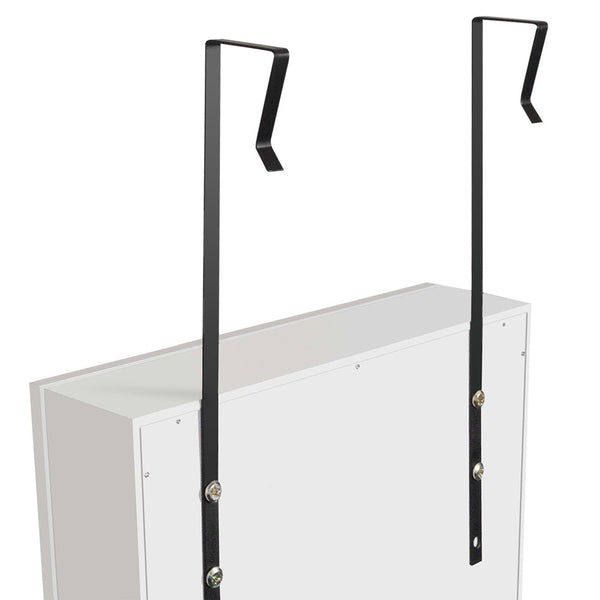 Wall Mount Jewellery Cabinet w/ Mirror White