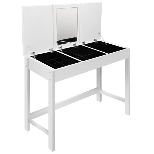 3 Drawer Dressing Table w/ Mirror White