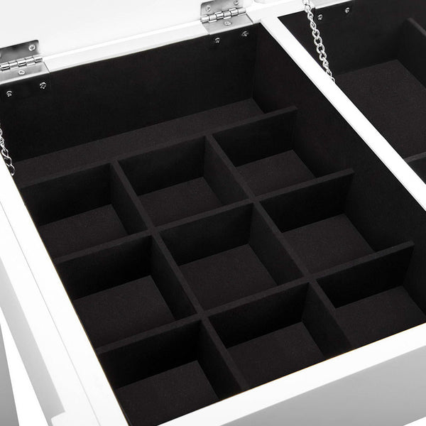 3 Drawer Dressing Table w/ Mirror White