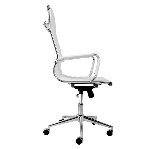 Eames Replica PU Leather High Back Executive Computer Office Chair White