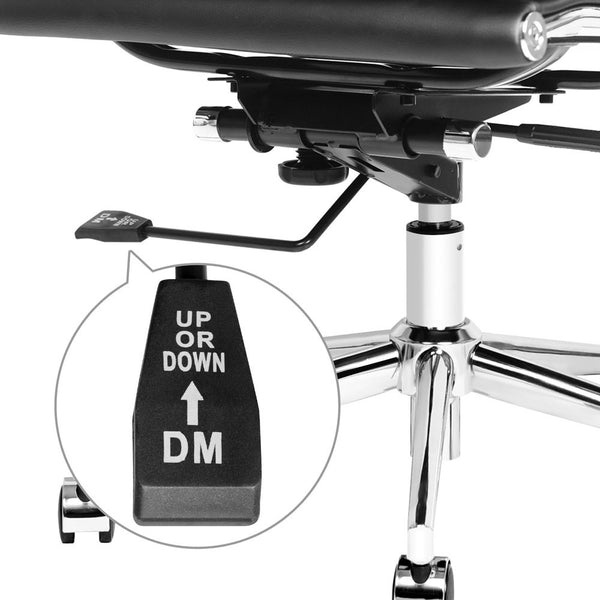 Executive PU Leather Office Computer Chair Black