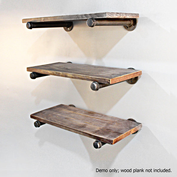 Set of 12 Rustic Vintage Bracket Mount 6"