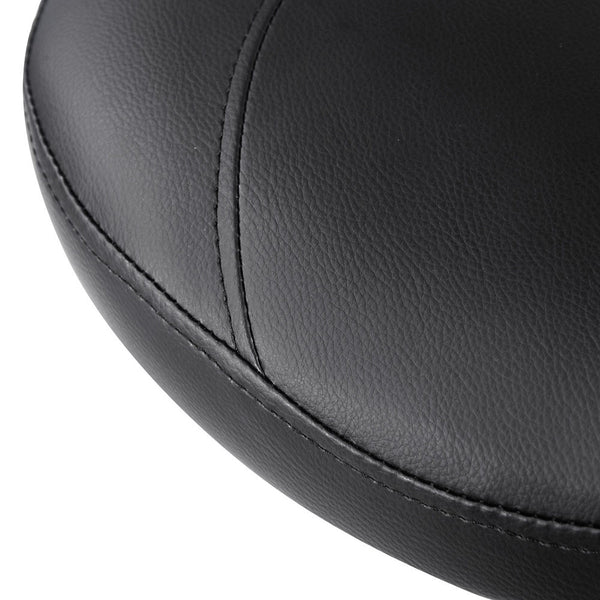 Saddle PU Swivel Salon Stool Black
