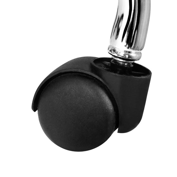 Round PU Swivel Salon Stool Black