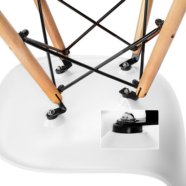 Set of 2 Dining Chair White