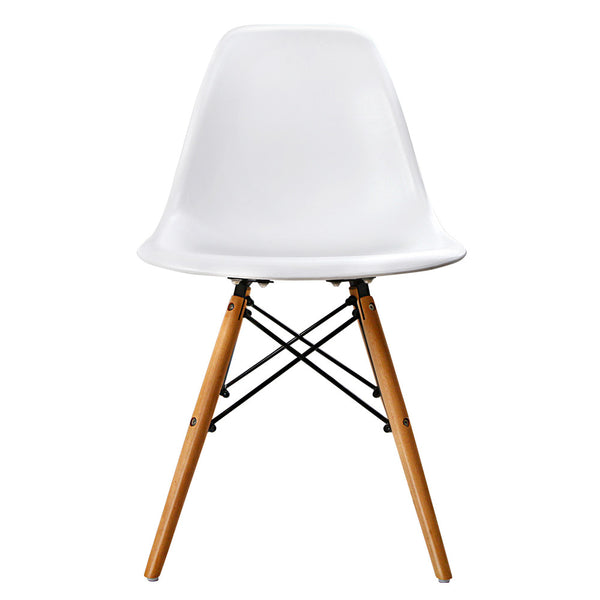 Set of 4 Dining Chair White