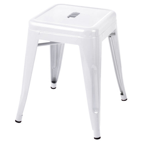 Set of 4 Replica Tolix Kitchen Bar Stool 46cm White