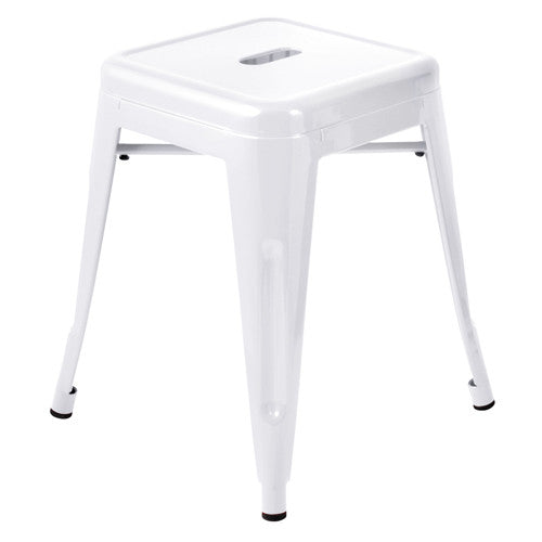 Set of 4 Replica Tolix Kitchen Bar Stool 46cm White