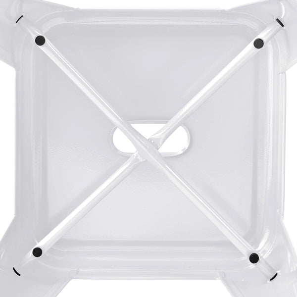 Set of 4 Replica Tolix Kitchen Bar Stool 46cm White