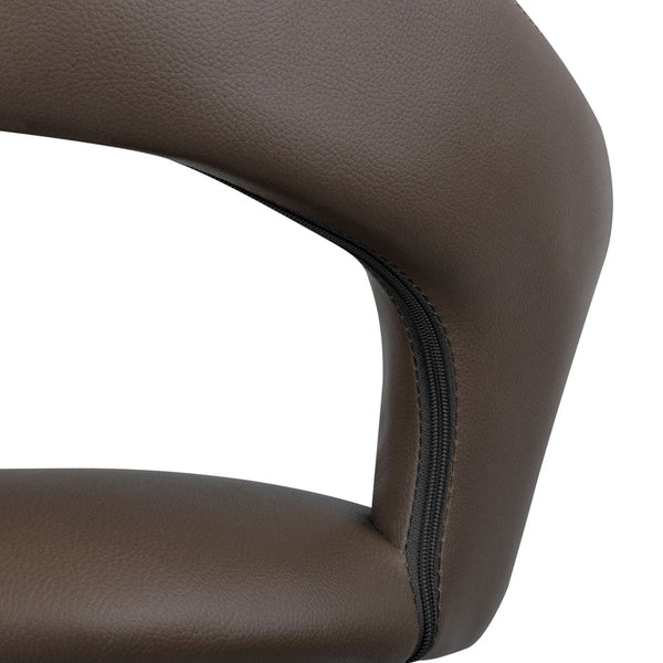 Set of 2 PU Leather Kitchen Bar Stool Charcoal