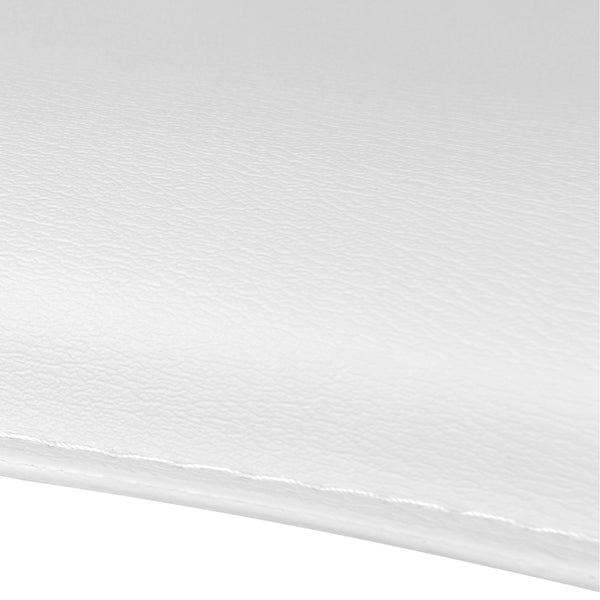 Set of 2 PVC Leather Kitchen Bar Stool White