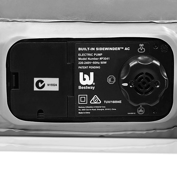 Bestway Inflatable Flocked Mattress Double w/ Electric Pump