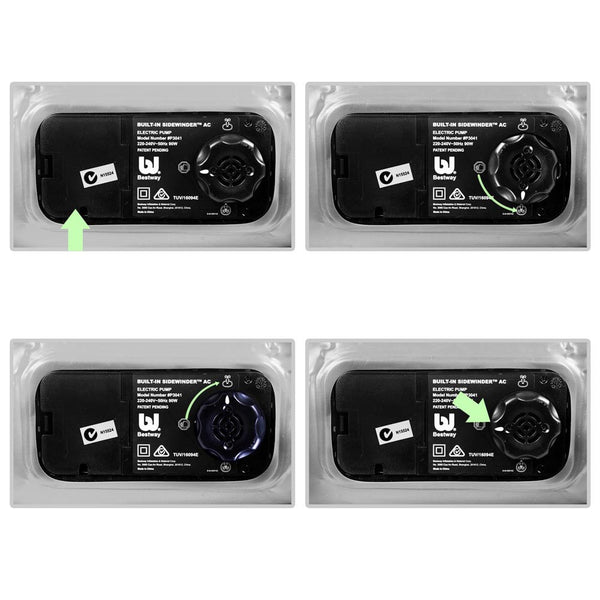 Bestway Inflatable Flocked Mattress Double w/ Electric Pump