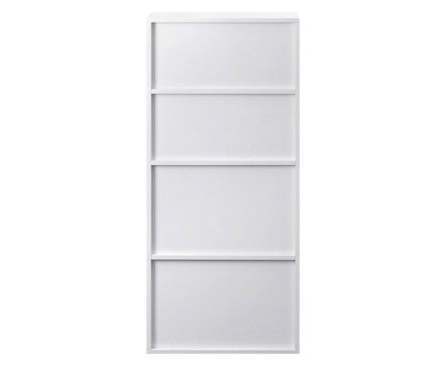 6 Storage Shelf Office Computer Desk White