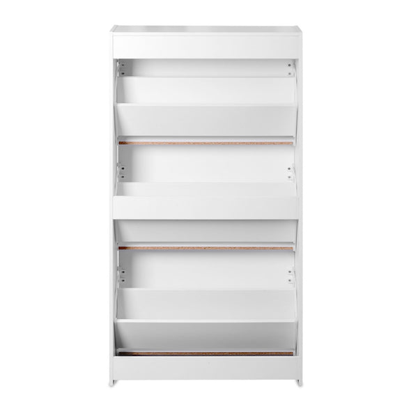 3 Drawers Chest Shoe Cabinet Storage Organizer White