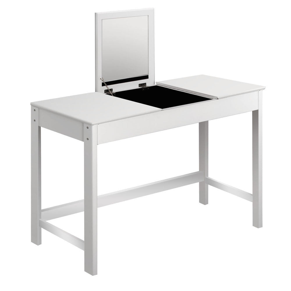 3 Drawer Dressing Table w/ Mirror White