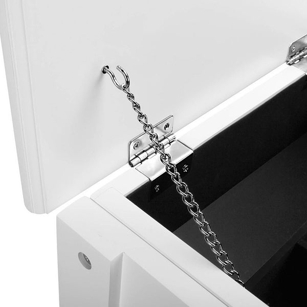 3 Drawer Dressing Table w/ Mirror White