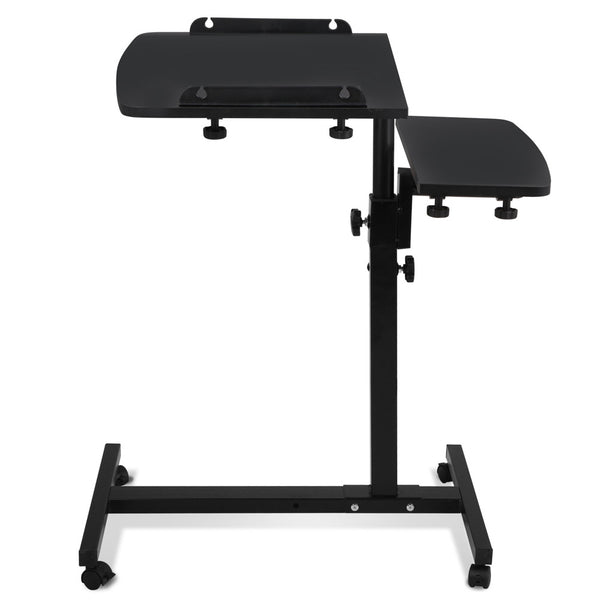 Rotating Mobile Laptop Adjustable Desk Black