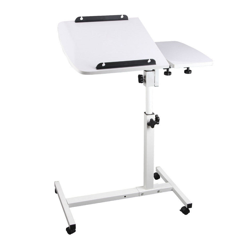 Rotating Mobile Laptop Adjustable Desk White