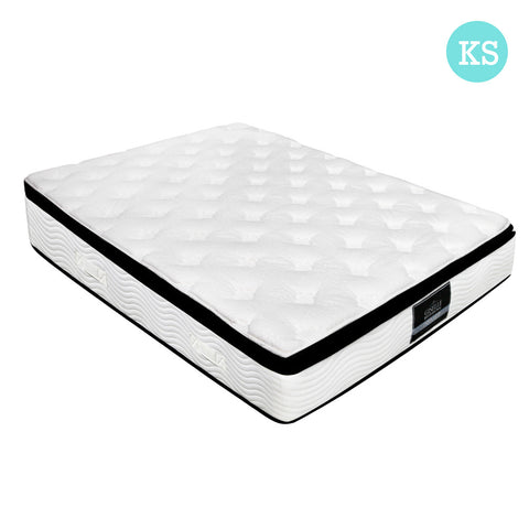 Latex Pillow Top Pocket Spring Mattress King Single