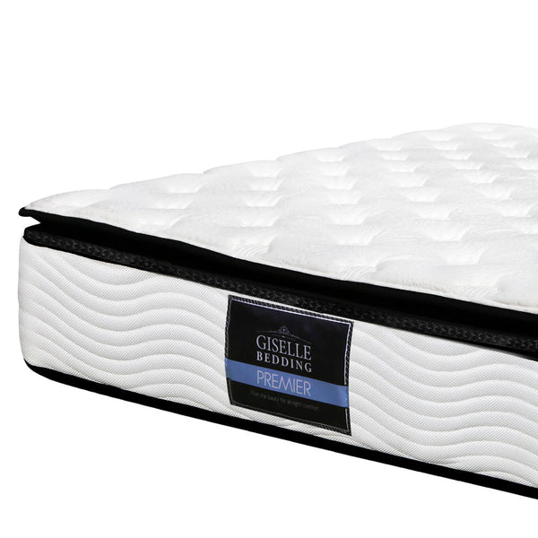 Latex Pillow Top Pocket Spring Mattress King Single