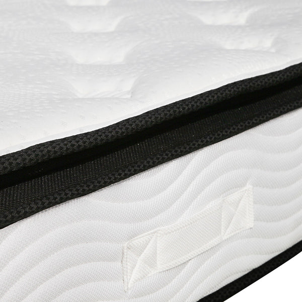 Latex Pillow Top Pocket Spring Mattress King Single