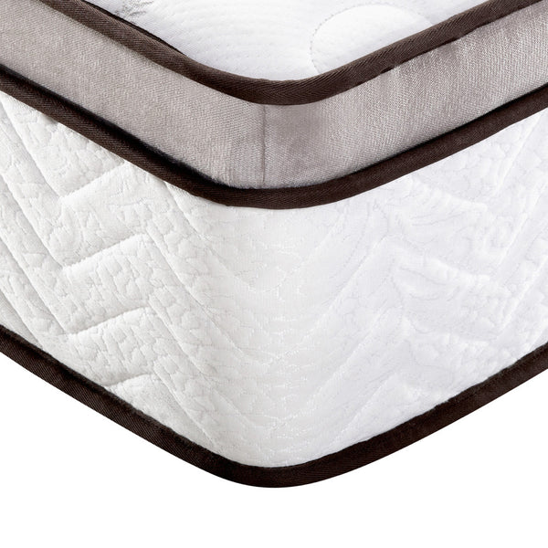 Latex Euro Top Pocket Spring Mattress Back Support Double