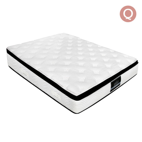 Latex Pillow Top Pocket Spring Mattress Queen