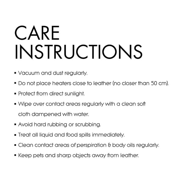 PU Leather Lounge Recliner Chair Ottoman Chocolate