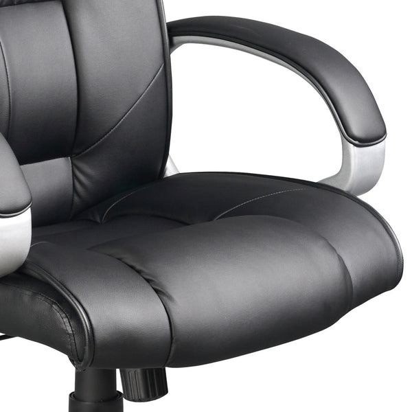 Executive PU Leather Office Computer Chair Black