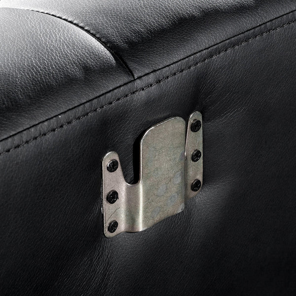 5 Seater PU Leather Sofa Bed Couch Lounges Futon Suite Chaise Set Black